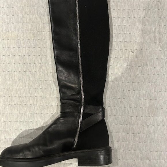 WISHBONE Ladies Tall Black Boots Size 10 - Picture 4 of 5